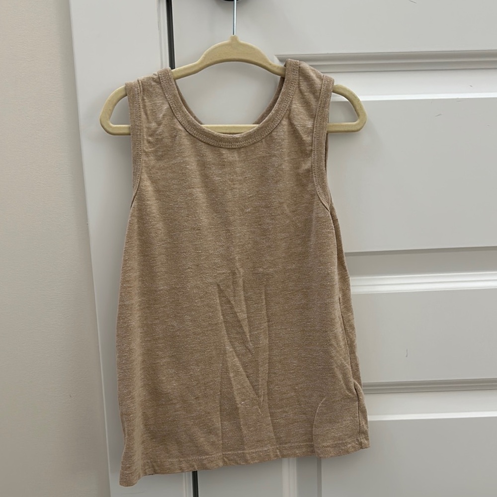 Tan Sleeveless Top